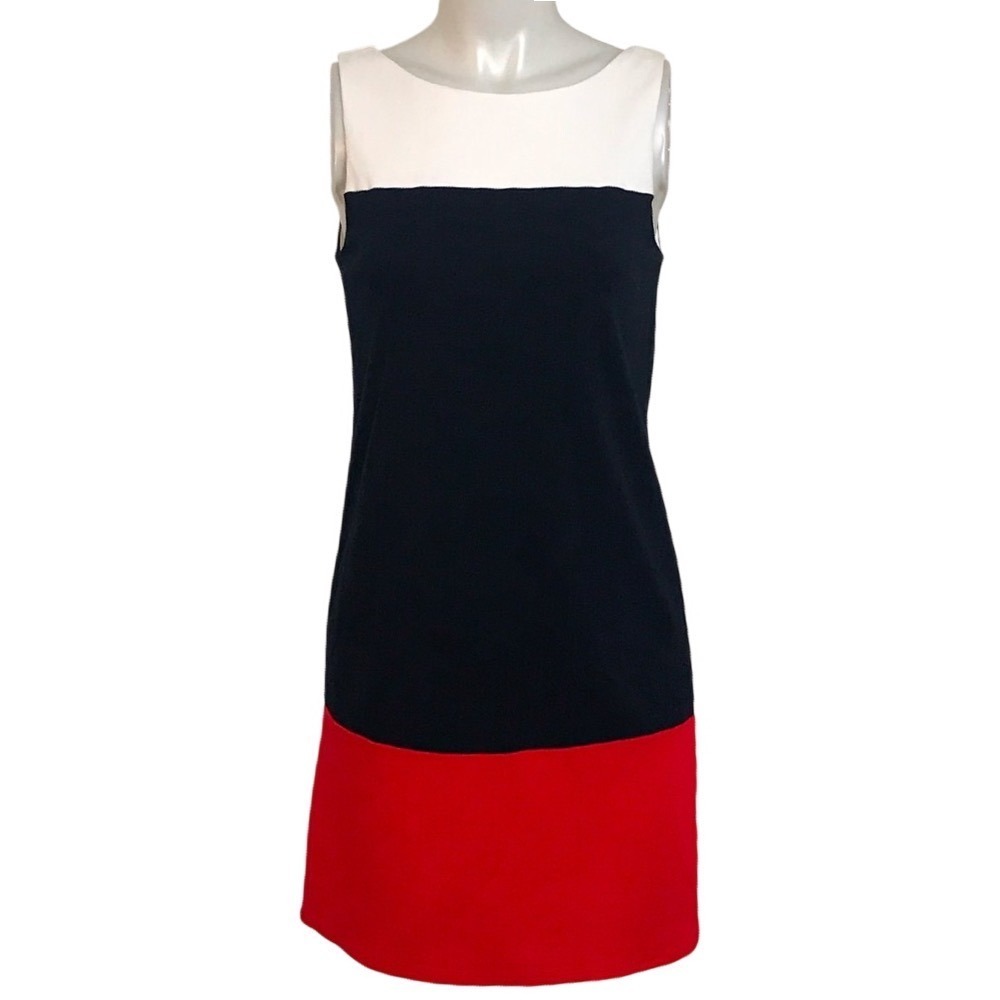 BAILEY 44 RED‎ WHITE & BLUE SLEEVELESS DRESS